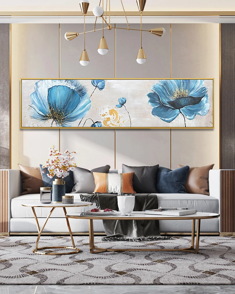 

3d Beautiful Picture Flowers Abstract Painting Art Craft Frameless Artwork Canvas Pure Handmade Baby Room Wall Decoration