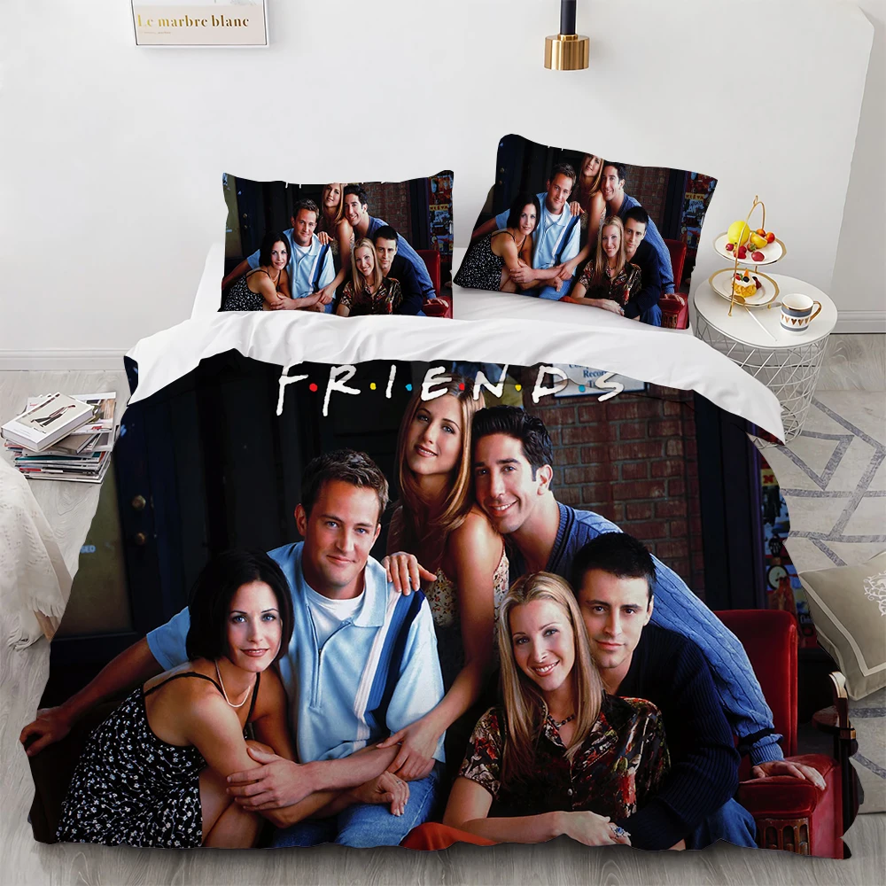 Friends TV Show Bedding Set Duvet Cover With Pillowcase Twin Full Queen King Bedclothes Bedroom Decor