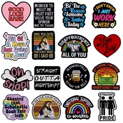 Rainbow Quotations Series Lapel Pins for Backpack Enamel Pin Men Women's Brooches Briefcase Badges Fashion Jewelry Accessories