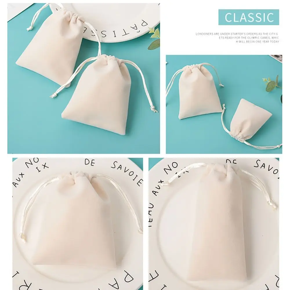 New Multi Colors Storage Velvet Bags Small Drawstring Bag Drawstring Pouch Wedding