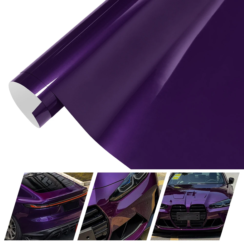 

Автомобильная пленка для изменения цвета, сумеречная фиолетовая виниловая наклейка с высокой виниловой пленкой, самоклеящаяся наклейка, без пузырьков, рулон для упаковки автомобиля «сделай сам»
