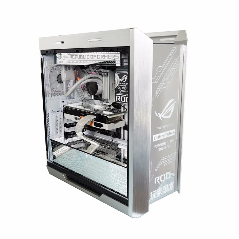 Imagem -06 - Mod-capa de Painel de Reflexão Arco-íris Argb Asus Strix Republic of Gamers Asus Rog Strix Helios Iluminação de Case Faça Você Mesmo Sudário pc