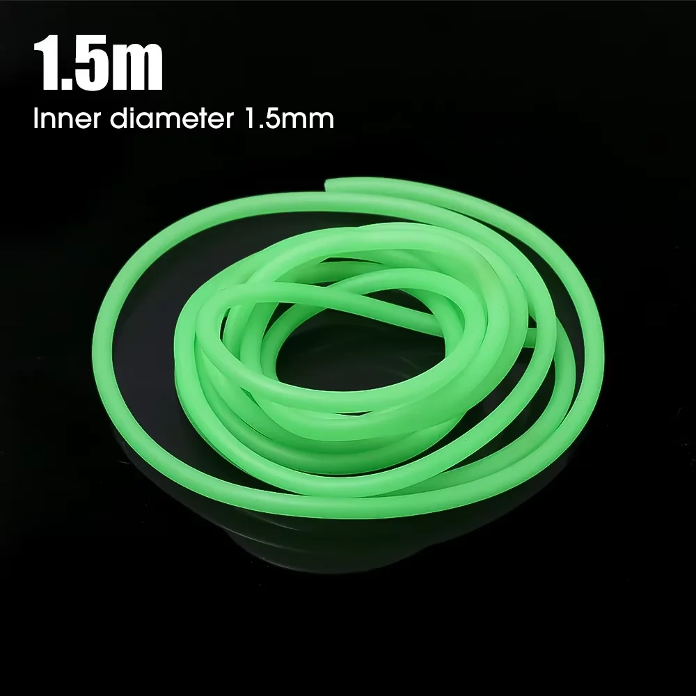 0.8/1/1.5/2mm Lichtgevende Vissen Slang Siliconen Anti Rig Buis Tubing Rig mouwen Diepzeevissen Pesca Iscas Visgerei Gereedschappen