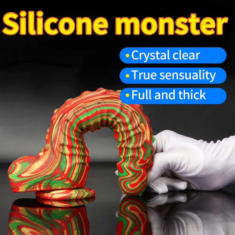 Silicone Anal Plug Dildos with Suction Cup Stimulate Vagina and Anus Big Butt Plug Soft Anal Dilator Sex Toys for Women and Men