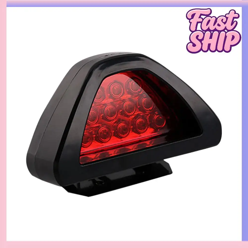 

Universal Brake Signal Lamp 12 LED Car Tail Lamp Triangle Sporty Car LED Fog Light for Auto Vehicle SUV for Truck Car Motorcycle