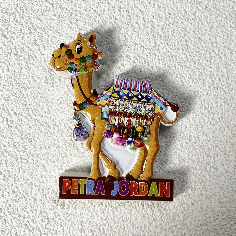 

Jordan's exotic travel souvenirs, 3D desert camel refrigerator with powerful magnets, kitchen decoration gifts