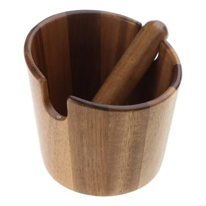 Caixa batida café Bin lixo moagem com caixa resíduos barra batida destacável N58D