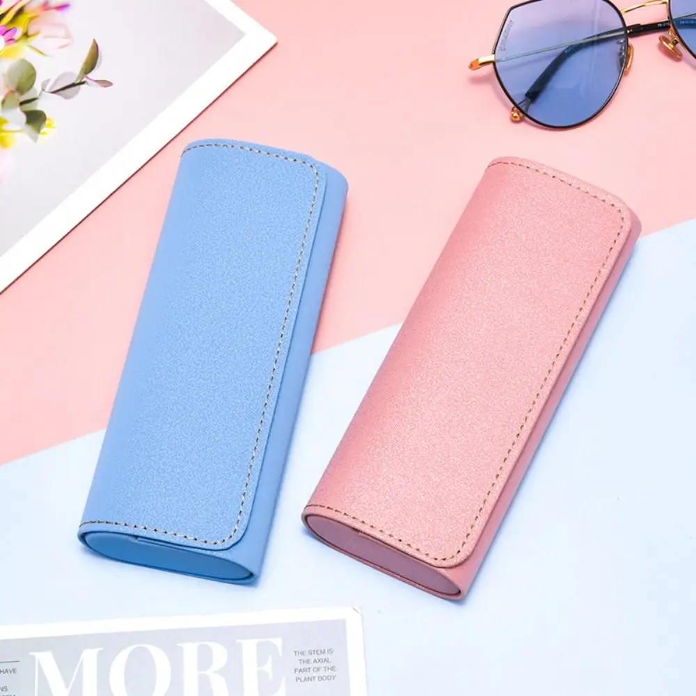 

Creative PU Leather Portable Spectacle Case Protective Box Storage Box Glasses Case