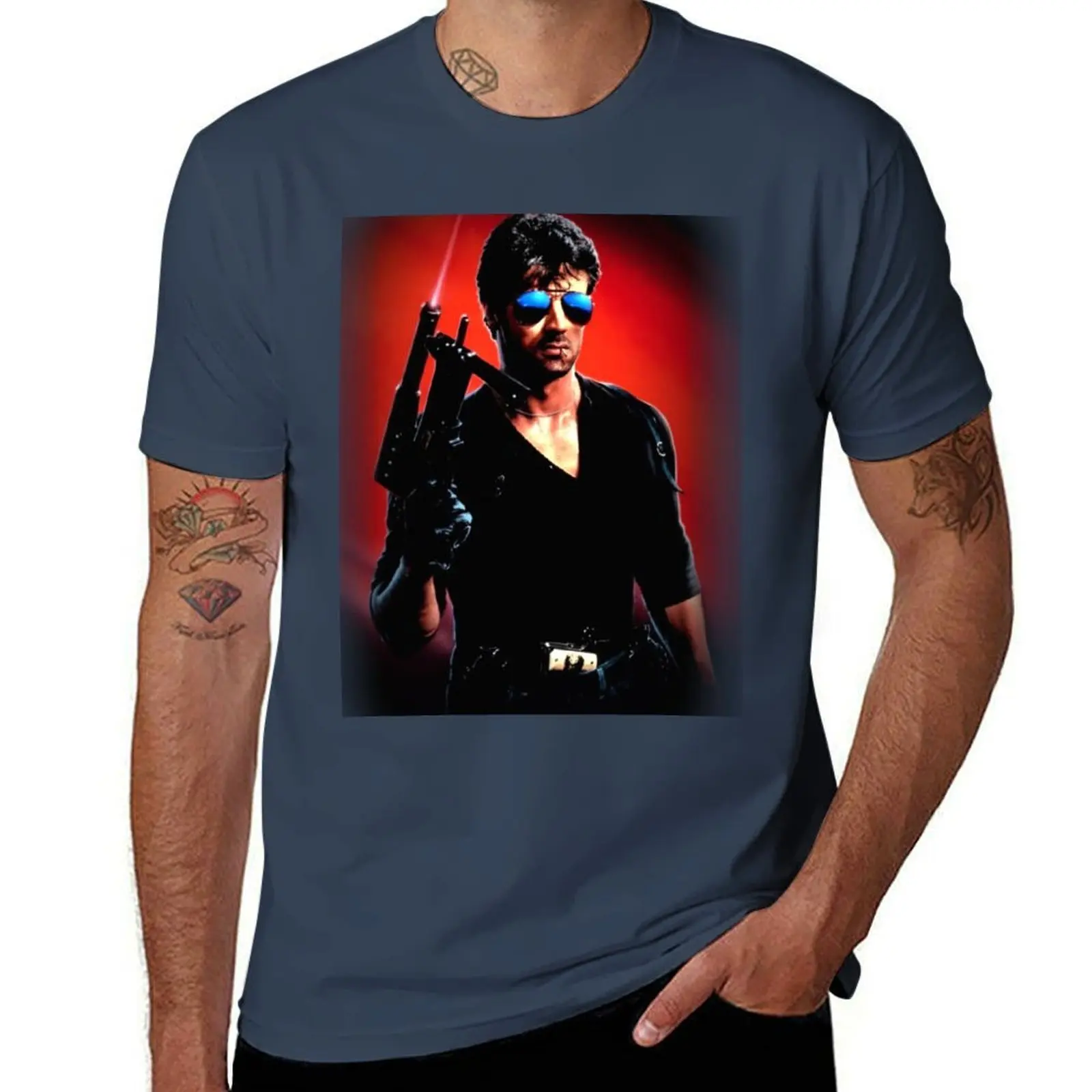

Stallone - Cobra T-Shirt Casual Graphic Print Tee