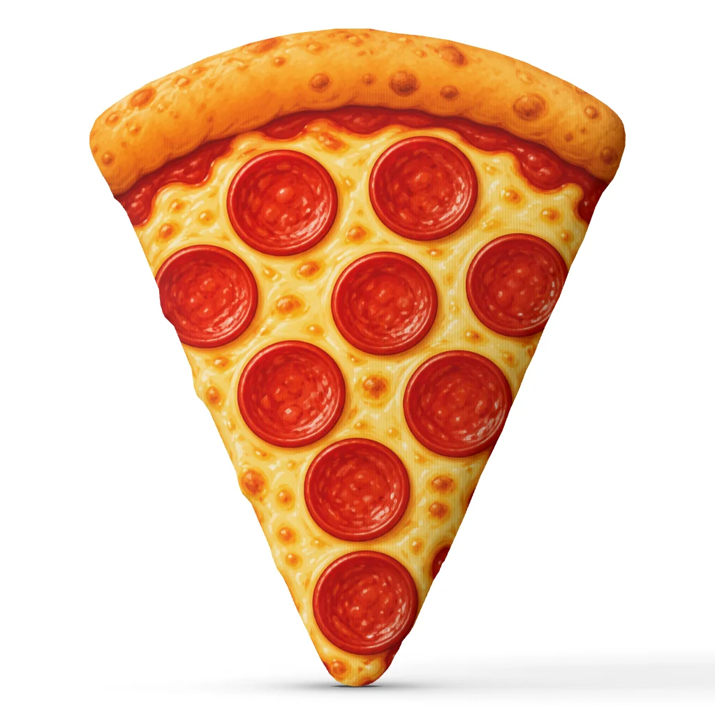 Pepperoni Pizza Slice Plush Pillow Shaped Stuffed Cushion Italian Food Throw Pillow Pizza Lover Gift for Sofa Home Decor