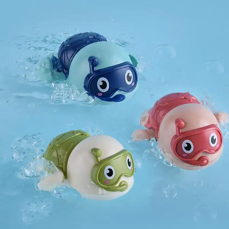 Bath Turtle Toy Cute Swimming Turtle Bath Toys Preschool Kids Pool Toys Floating Wind up Toys Cute Funny Creative Bath Toys