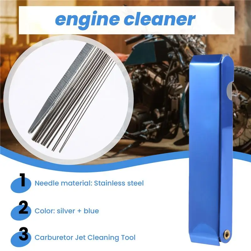 AB59-1 Pieces Long Carburetor Jet Cleaning Tool 13 Wire Oxy Acetylene Copper Torch Tip Cleaner Atv Welder Motorcycle Carb Tool C