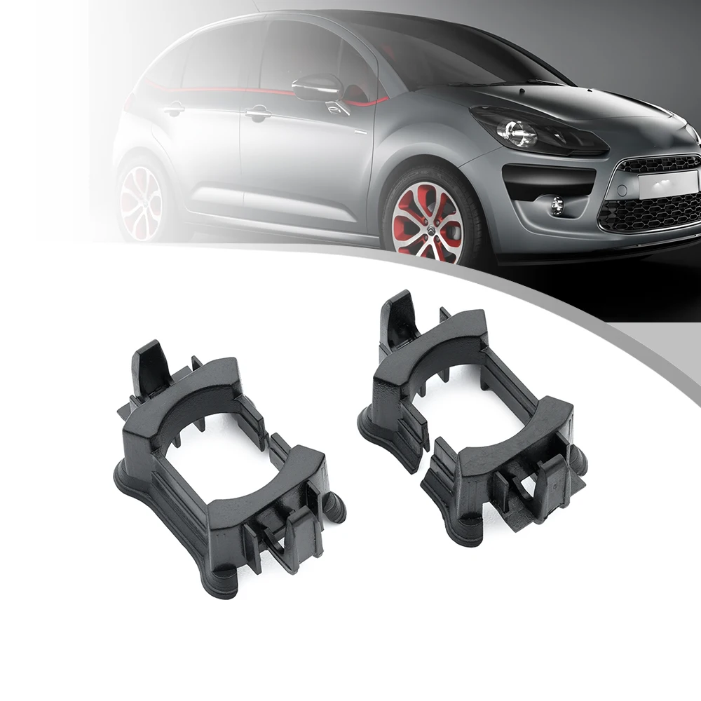 

2 шт. H7 светодиодный/основной луч, крышка лампы, кольцо для крепления цоколя фары, держатель адаптера для Citroen C3 II MK2 C5 III MK3