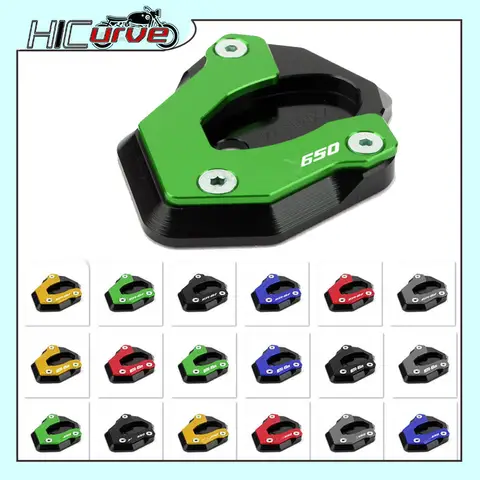 오토바이 사이드 스탠드 확대 킥스탠드 익스텐션 패드, ER6N ER6F NINJA650 NINJA 650 에 적합