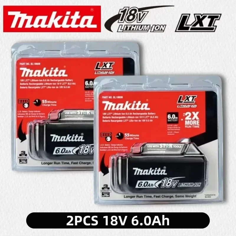 

Оригинальный аккумулятор Makita 18V, BL1860 BL1850, 6.0AH 6000 мАч, совместим с электрическими дрелями, цепными пилами и угловыми шлифовальными машинами 18V.