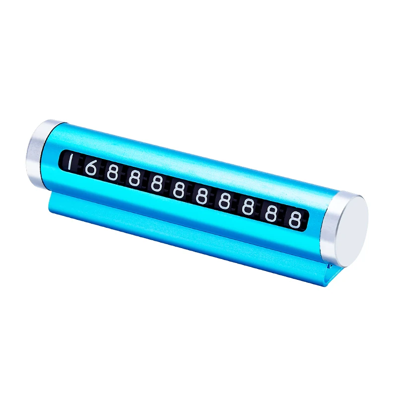 Universal Car Phone Number Plate Temporary Parking Card Aluminum Stickers Rotate Park Stop Temporary Parking Card Car Accessorie - view 6