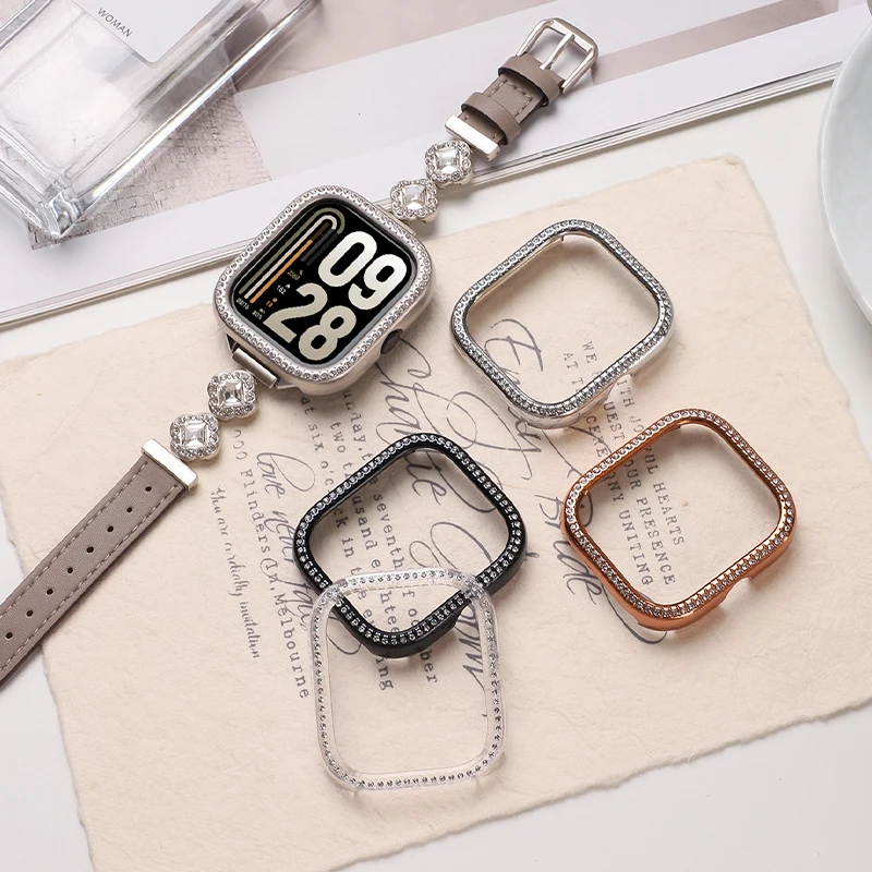 Чехлы для ПК с бриллиантами для Xiaomi Redmi Watch 5, активный/Lite, универсальный бампер, рамка, чехол для Redmi Watch 5, активный чехол