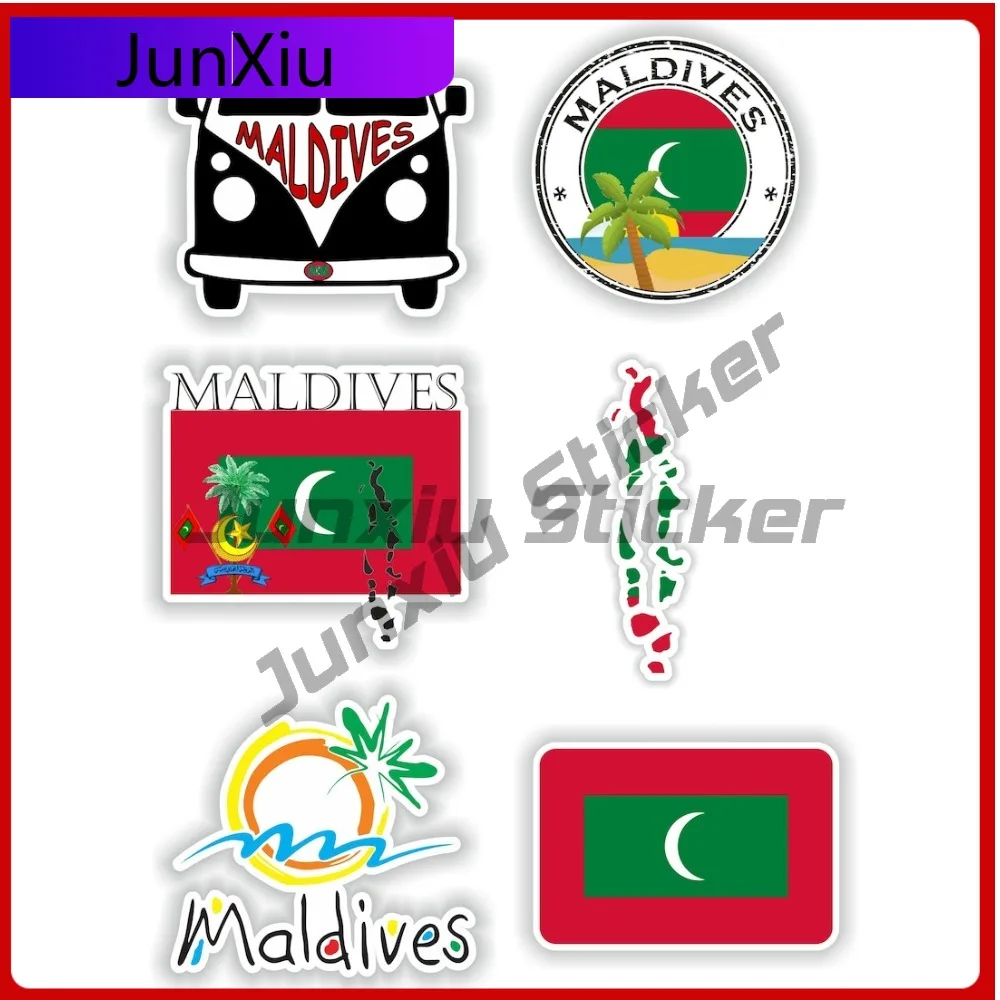 

Maldives Set Stylish Car Anti Scratch Sticker Decoration Resistant Stickers Cool Graphic Sticker UV Art Vinyl Motorcycle Cute