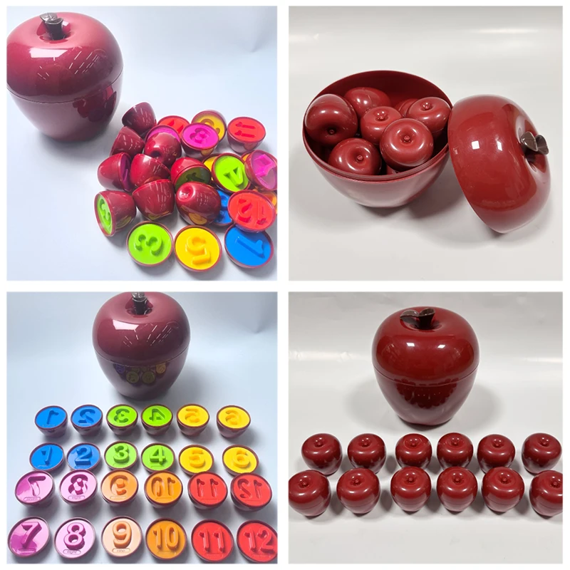 Apple Smart Egg 3D Puzzle Montessori Toys Baby Matching Games Color and Shape Classification Fine Motor Skills Educational Toys