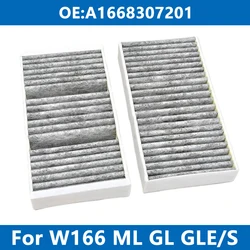 2 Adet Araba Kabin Filtresi Klima A 1668307201   Mercedes Benz için 166 W166 GL350 400 450 GLE250d GLE 300 320 GLS500 ML Coupe