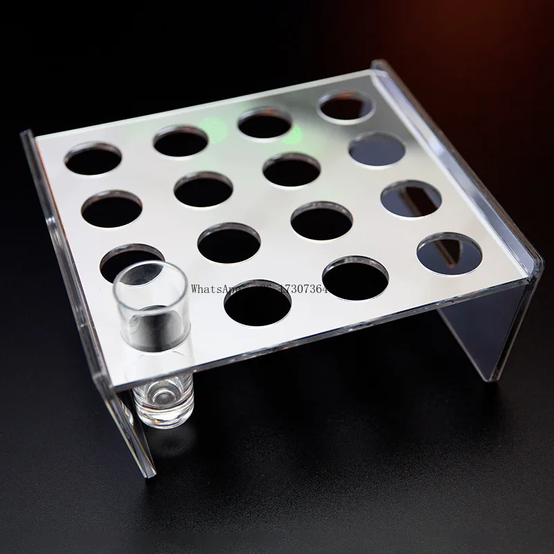 

Бар КТВ акриловый держатель для коктейльной чашки 16-луночная пуля инструменты для питья вина иностранное вино Baijiu