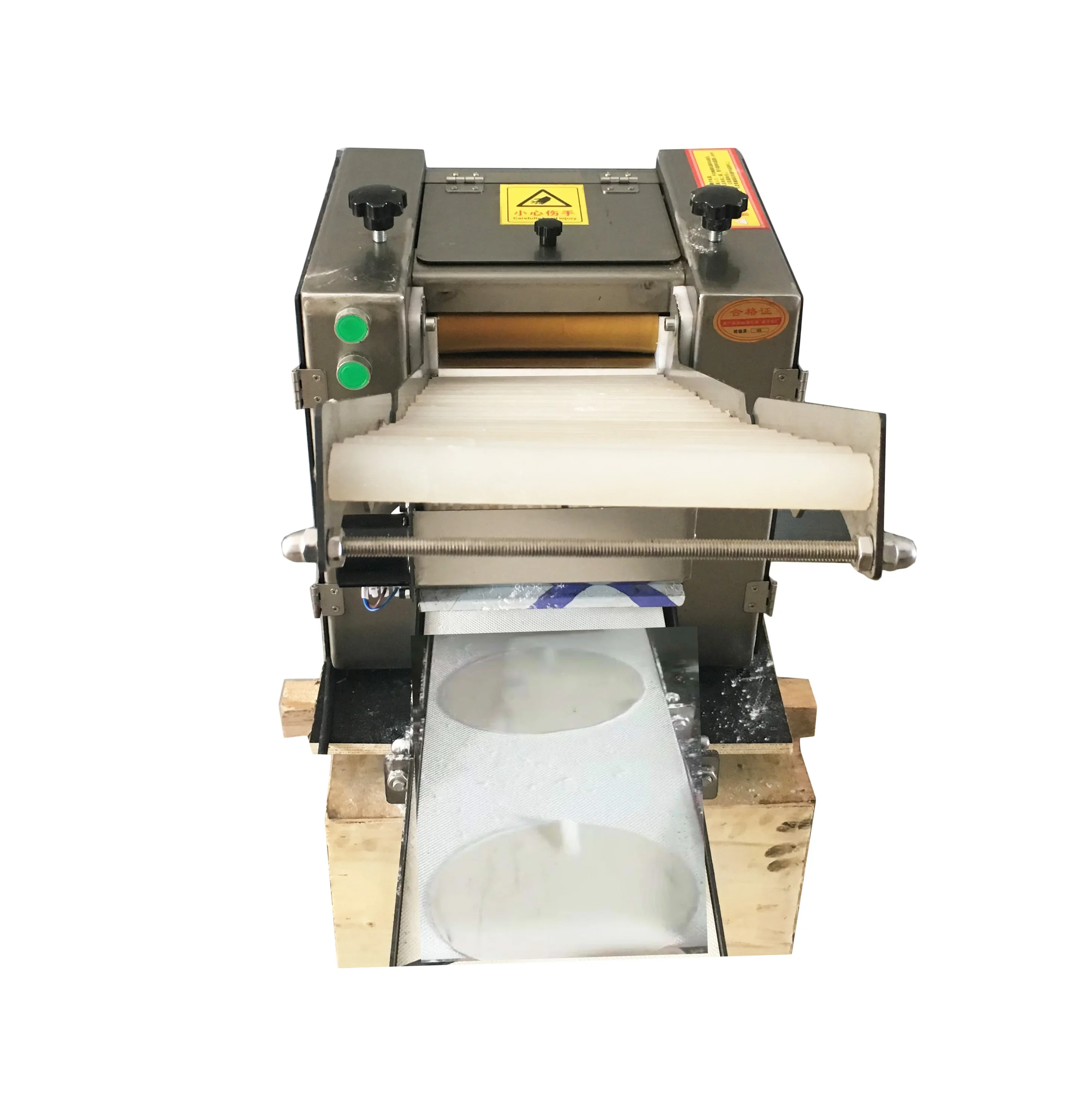 Pizza crust making machine / Arabic pita tortilla bread / automatic pizza dough base forming