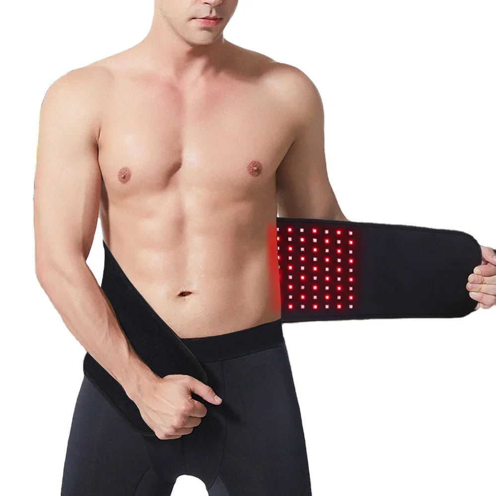 DGYAO Pain Relief Infrared & Red Led Light Therapy Belt Pad Wrap for Waist Muscle Red Light Therapy Belt