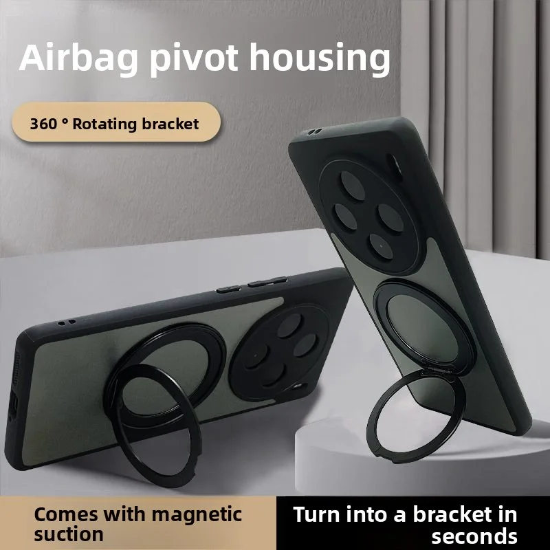 VIVO X300 Pro用ケース ハードケース リングスタンド付き マグネット式保護バックカバーケース VIVO X300 X200 Pro Mini X200 Ultra用シェル