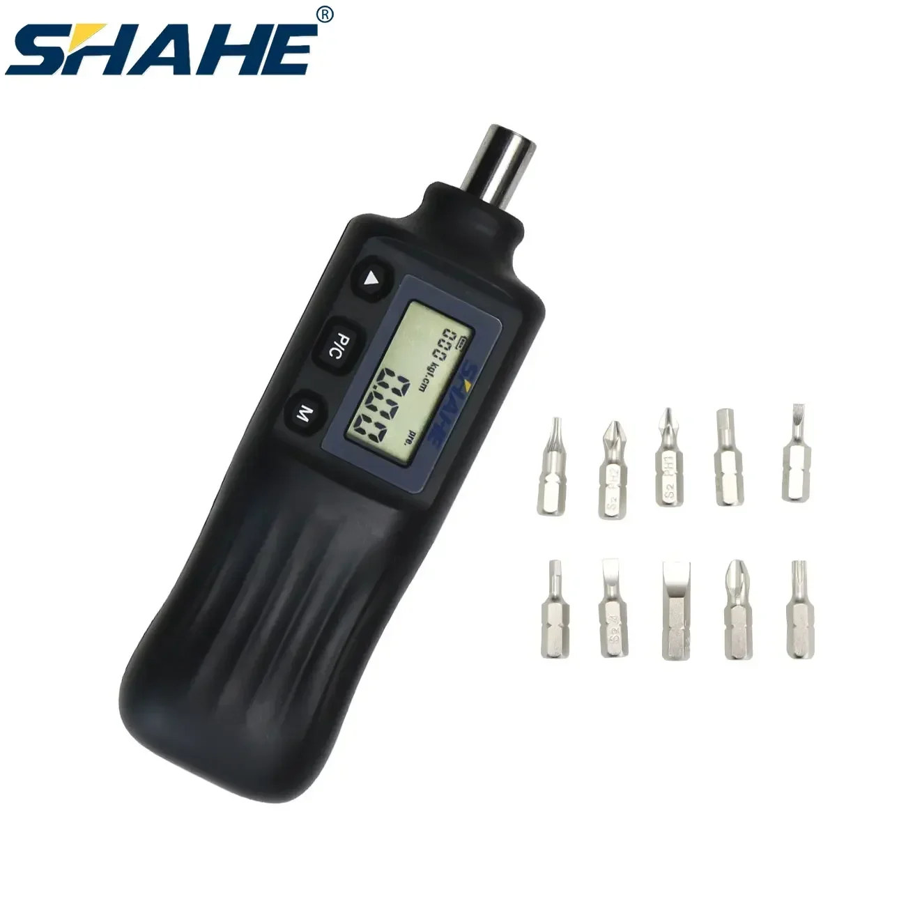 SHAHE Digital Torque Screwdriver,1/4\'\' Drive Screwdriver Electrician Torque Screwdriver With Buzzer and LCD for Bike Repairing