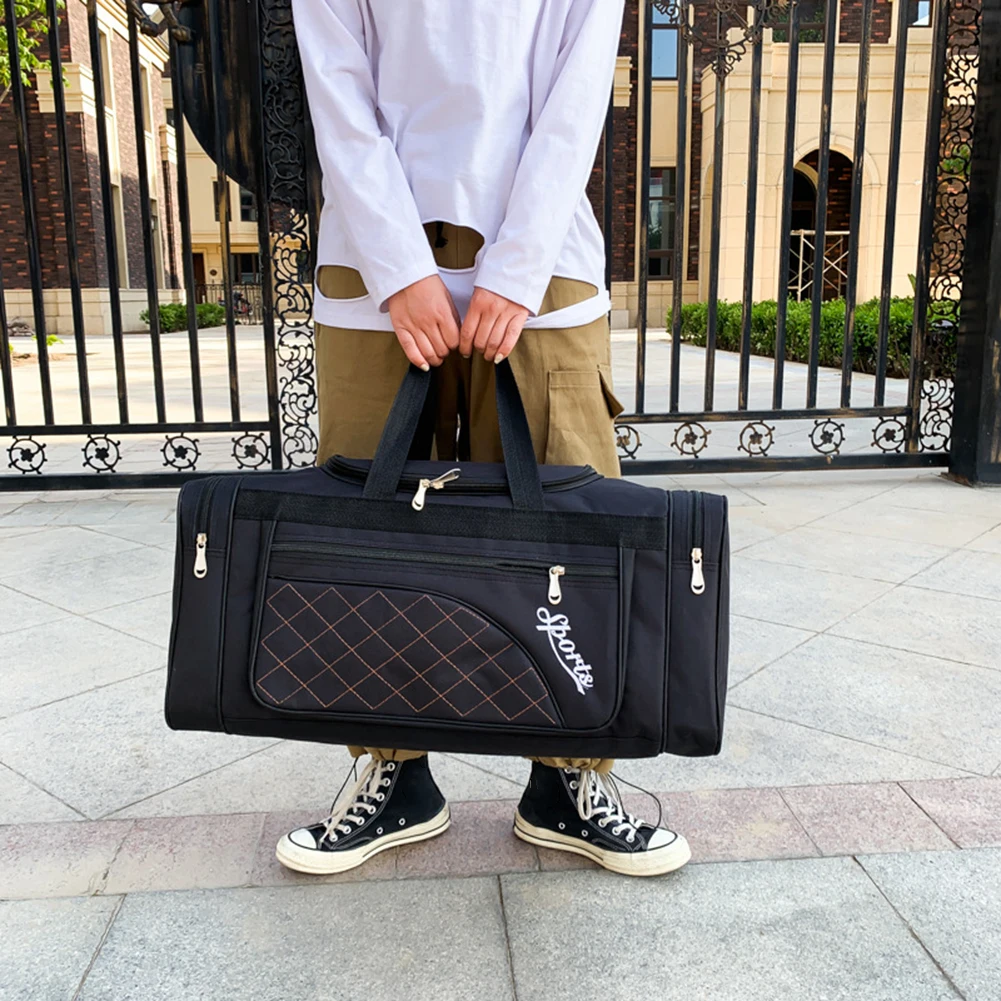 

Oxford Dry Wet Separation Bags Large Capacity Fitness Training Bag Waterproof Multifunctional Side Zippers for Outdoor Football