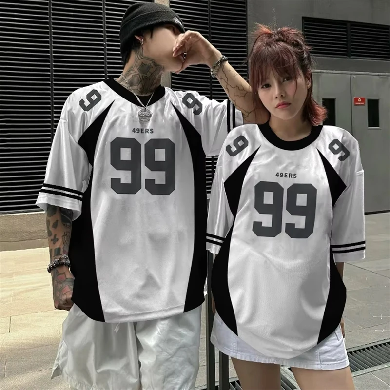 Couple T-Shirt 3d Print Short Sleeve Tops Summer Quick Dry Basketball Men's T-shirt Fashion Sports Shirt Oversized Tees Designer