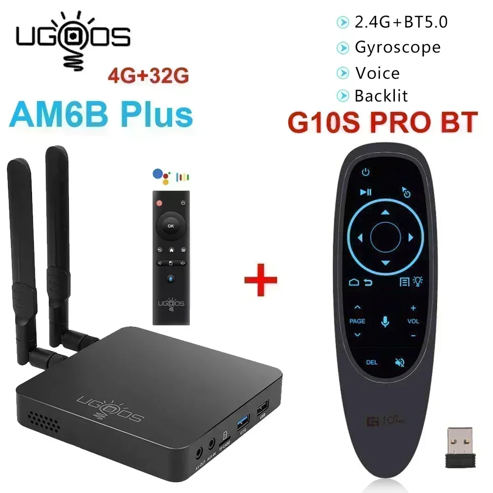Ugoos AM6B Plus Amlogic S922X-J Android 9 Smart TV Box 4GB DDR4