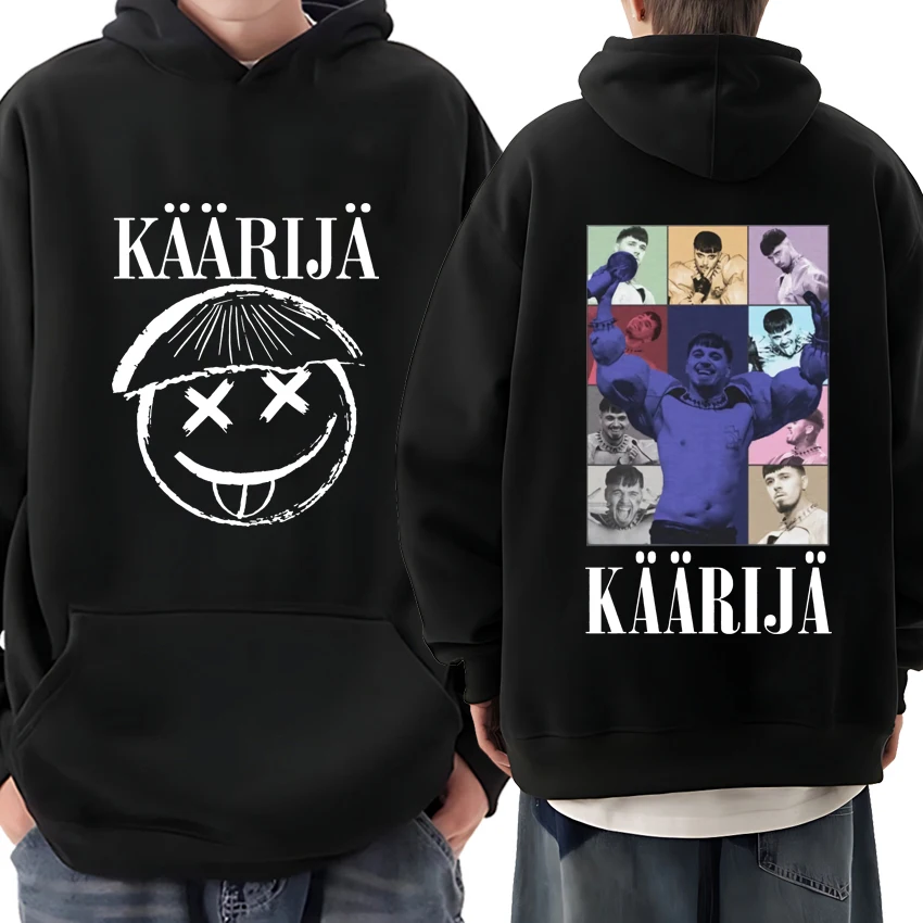 Käärijä singer The Eras Tour Double Sided print Hoodie Unisex Casual Fleece Long sleeve streetwear Men Women vintage Sweatshirt