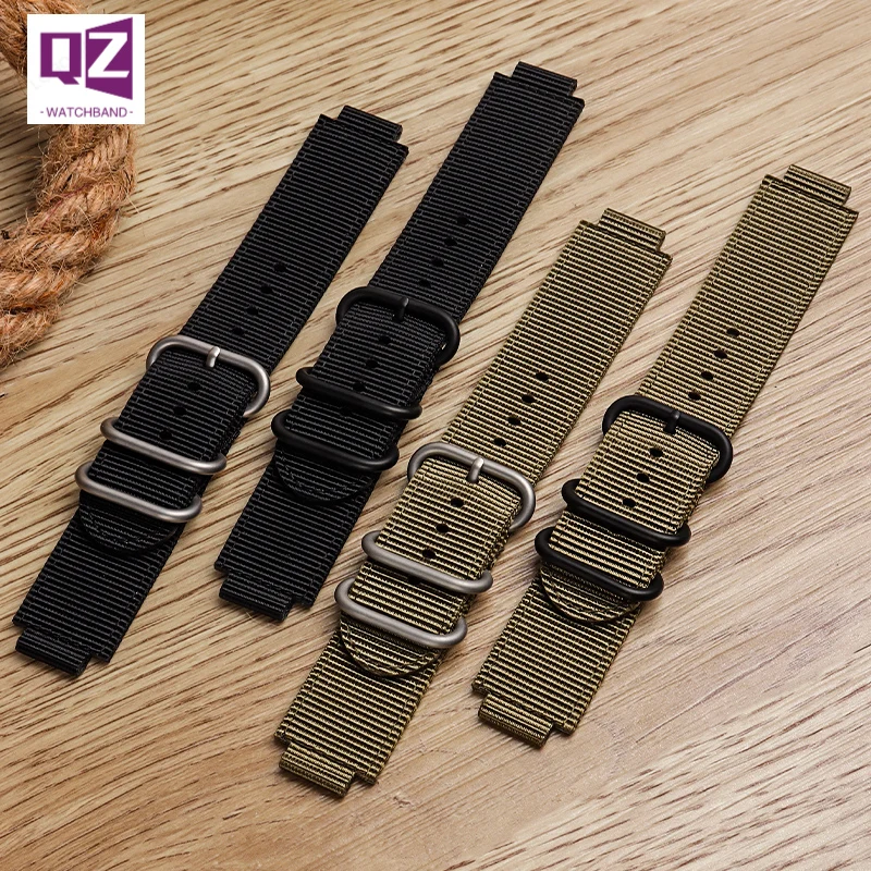 24*16mm Double-deck Nylon Watch Strap for timex watch T2N721 T2N720 739 TW2T6300 band watchband with Screw rod and tools
