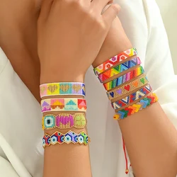 ZHONGVI New Colorful MIYUKI Beads Bracelets For Women on Hand Luxury Wholesale Bangle Party Gift Handwork Jewelry