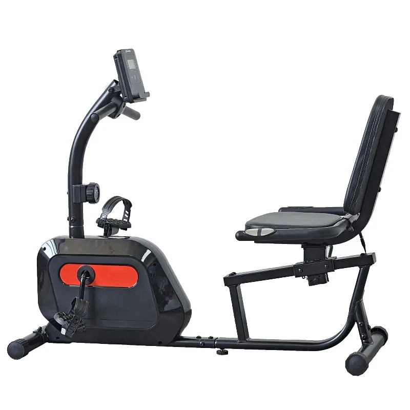 Horizontal exercise bike, family exercise bike with adjustable seats