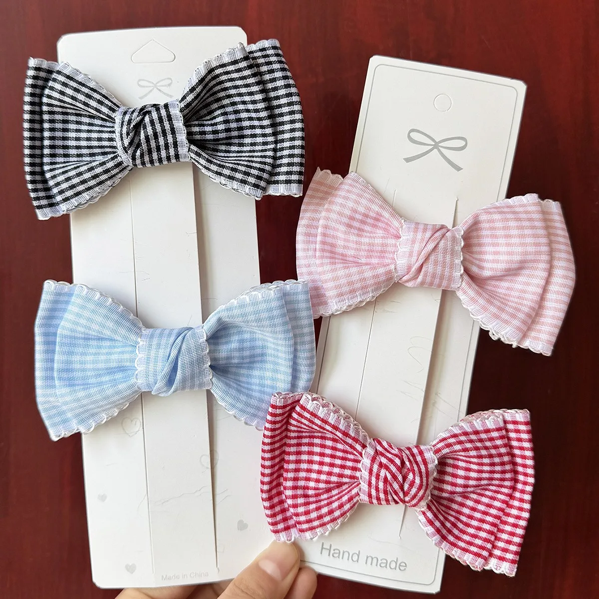 

32 PCS/Lot, School Girls Ribbon Bow Hair Clips Kids Hair Accessories