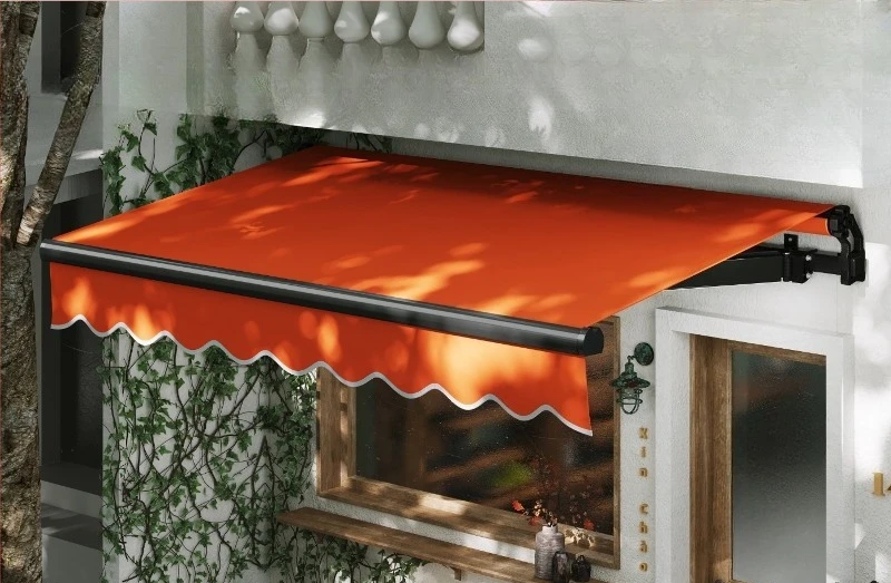

Открытый электрический телескопический навес, солнцезащитный козырек, фасад, дверная головка, двор, балкон, складной бытовой солнцезащитный козырек из алюминиевого сплава