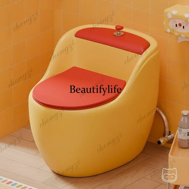 L181 Color dopamine ordinary toilet personalized creative siphon household bathroom silent toilet