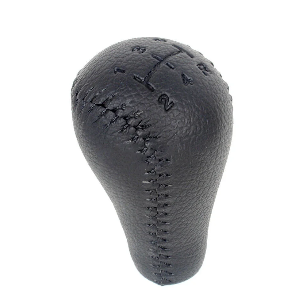 0            5 Speed Leather Gear Shift Knob For Nissan For Patrol For Safari Y61 2004 - 2007 Automobile Gear Lever Head Shifter