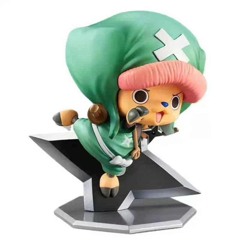 Anime uma peça figura de ação pvc quimono ninja tony chopper coleção decoração modelo brinquedos boneca presente