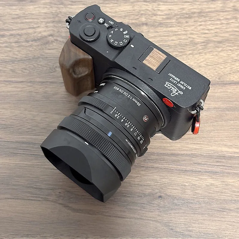 Diseño para Sigma 35mm F2 DG DN 50mm F2 DG DN parasol cuadrado de bayoneta de Metal con tapa de capó gratis