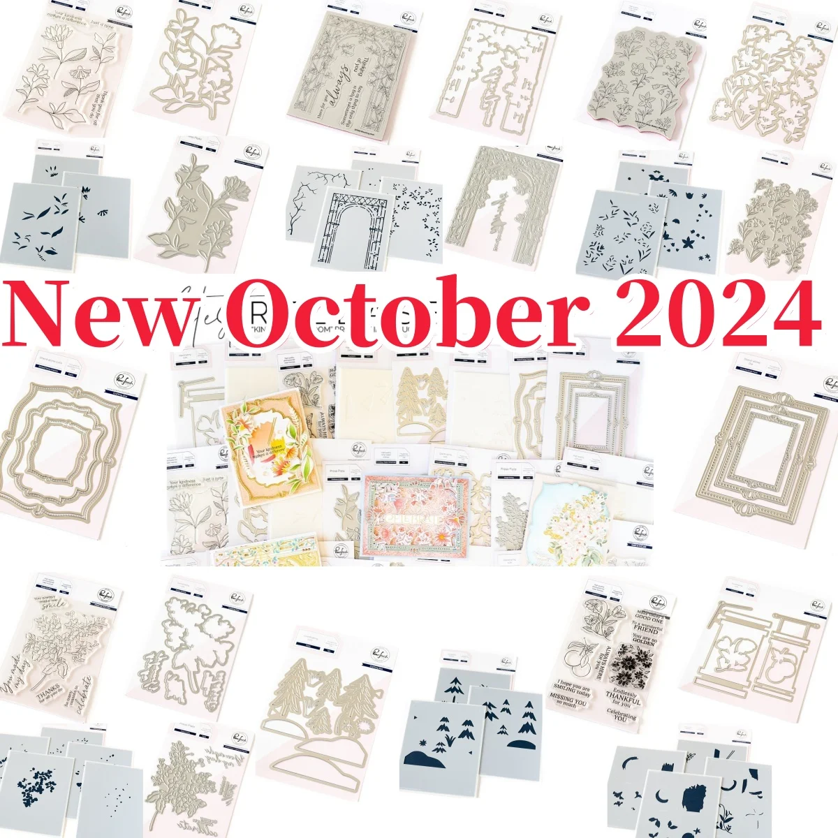 

Botanicals Collection 2024 New Clear Stamps Metal Cutting Dies Hot Foil Stencil for DIY Scrapbooking Handcraft Gift Card Craft