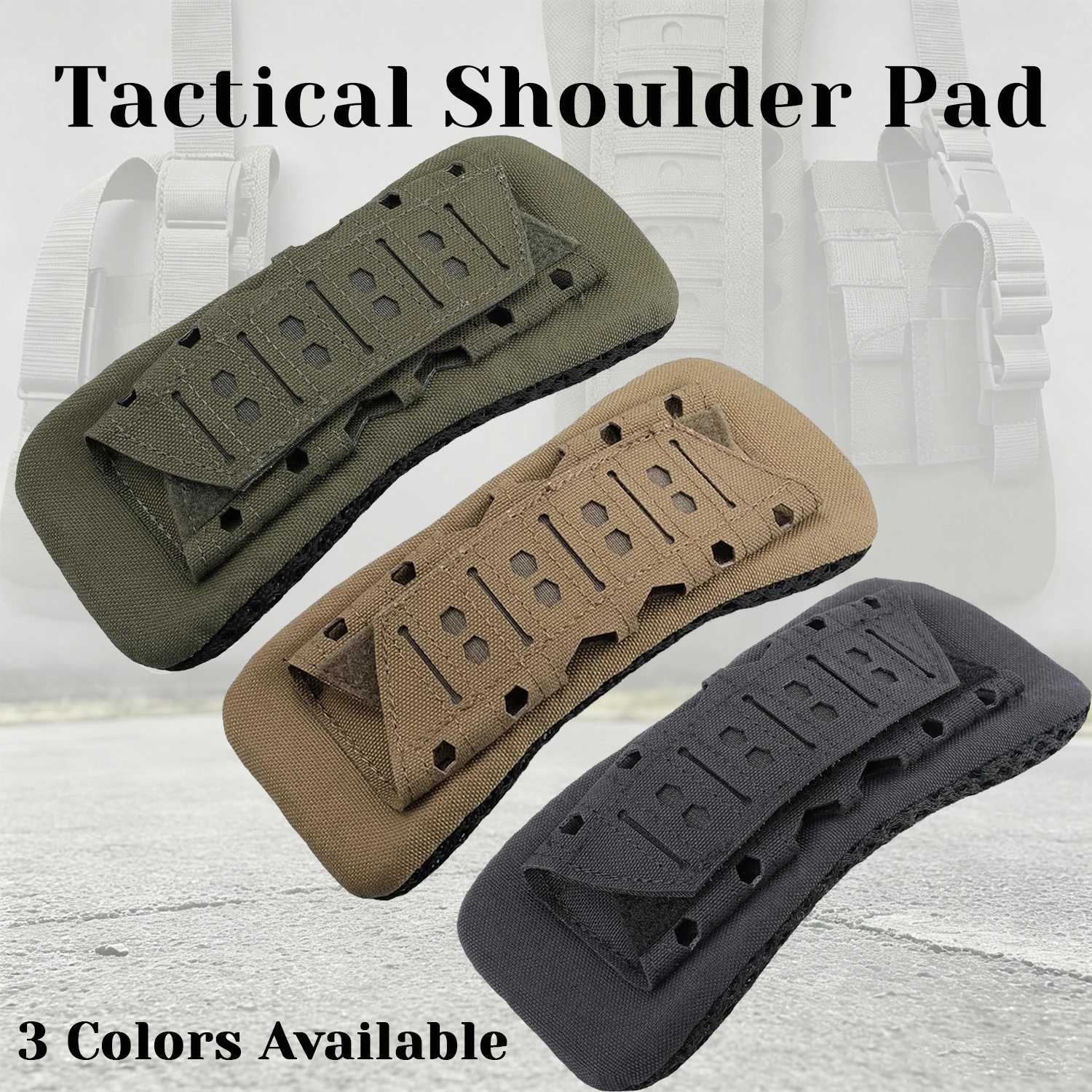 Tactical Vest Men - Almofada Tática para Alça de Ombro,