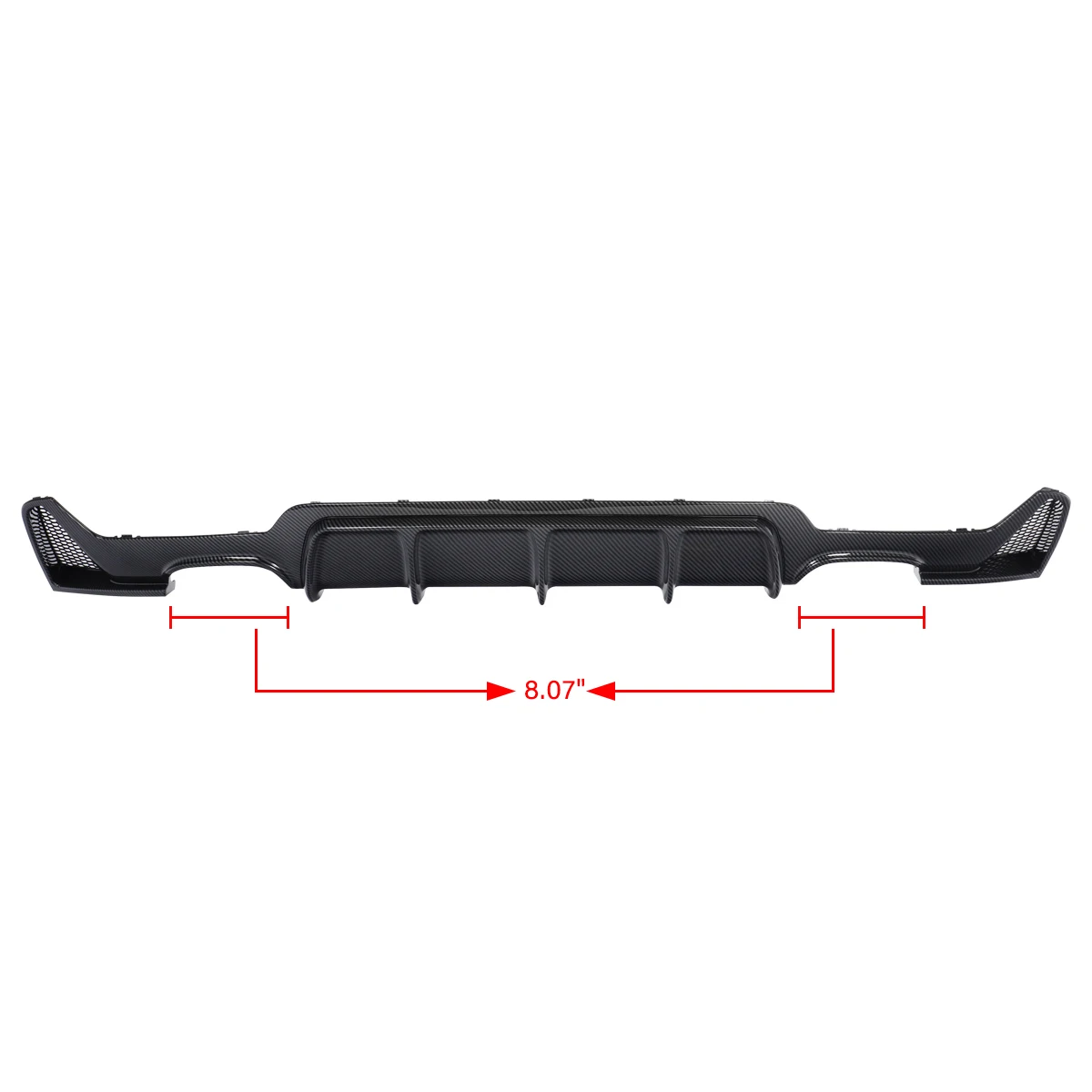 الناشر الخلفي الشفاه ألياف الكربون نظرة ل 2014-2020 BMW 4 سلسلة F32/F33/F36 420i 428i 430i 435i 440i M الرياضة شفة ممتصة للصدمات الخلفية #3