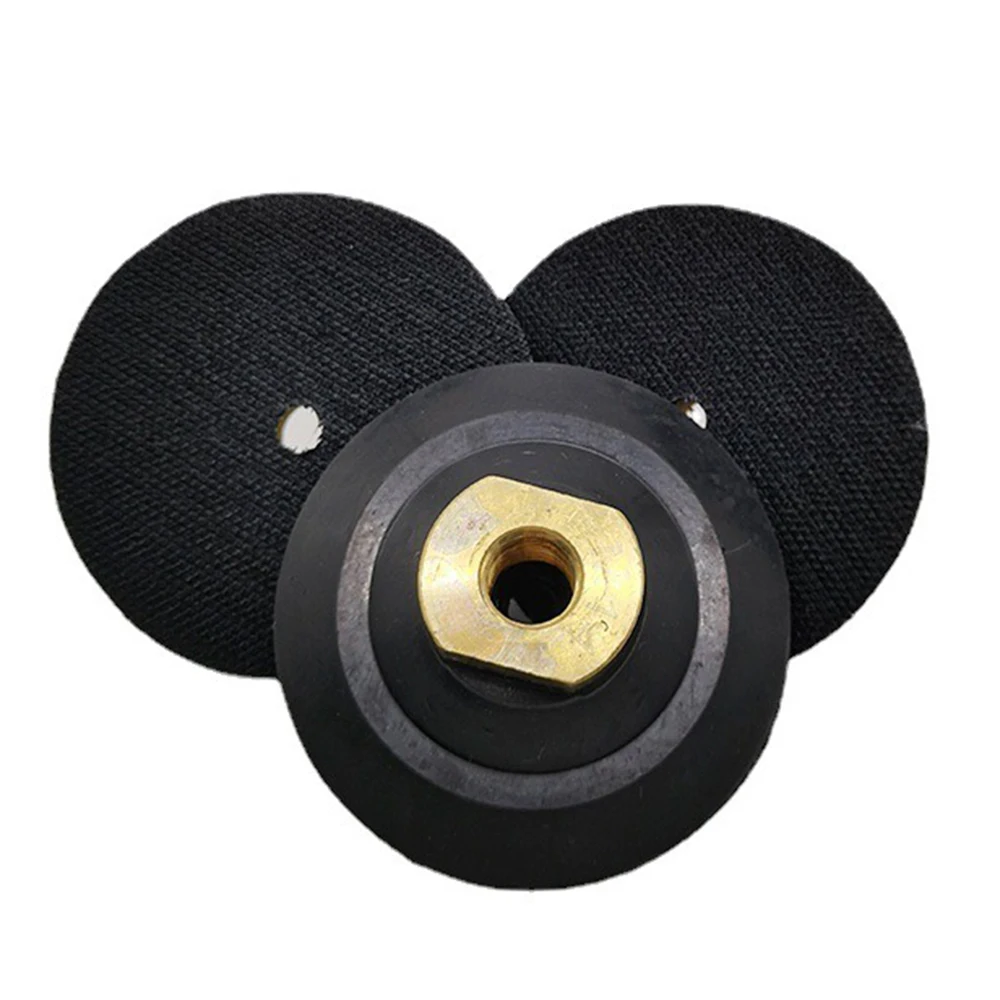 3/4/5/6/7 Inch Rubber Backer Pad For Diamond Polishing Pad Thread Hook Loop Sanding Disc Backing Holder Polisher Adapter