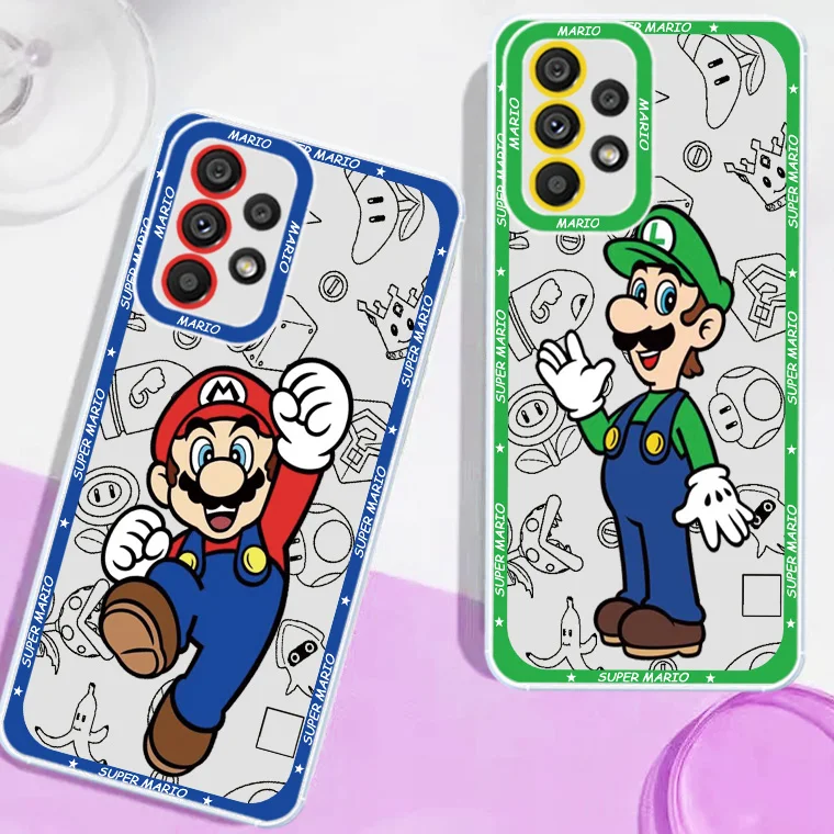 Super Mario Spiel für Samsung Galaxy S23 S22 S21 S20 Pro Fe Ultra A23 A52 A53 A71 Engel Augen