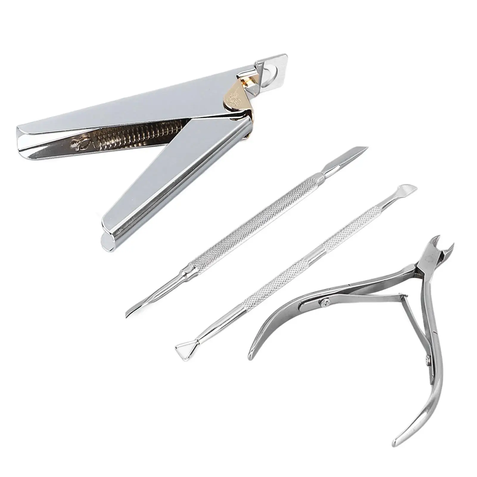 Cuticle Pusher Set for nail Manicure Tools Dead Skin Remover Fine Cut Ergonomic Handle - Ideal for nail Salon