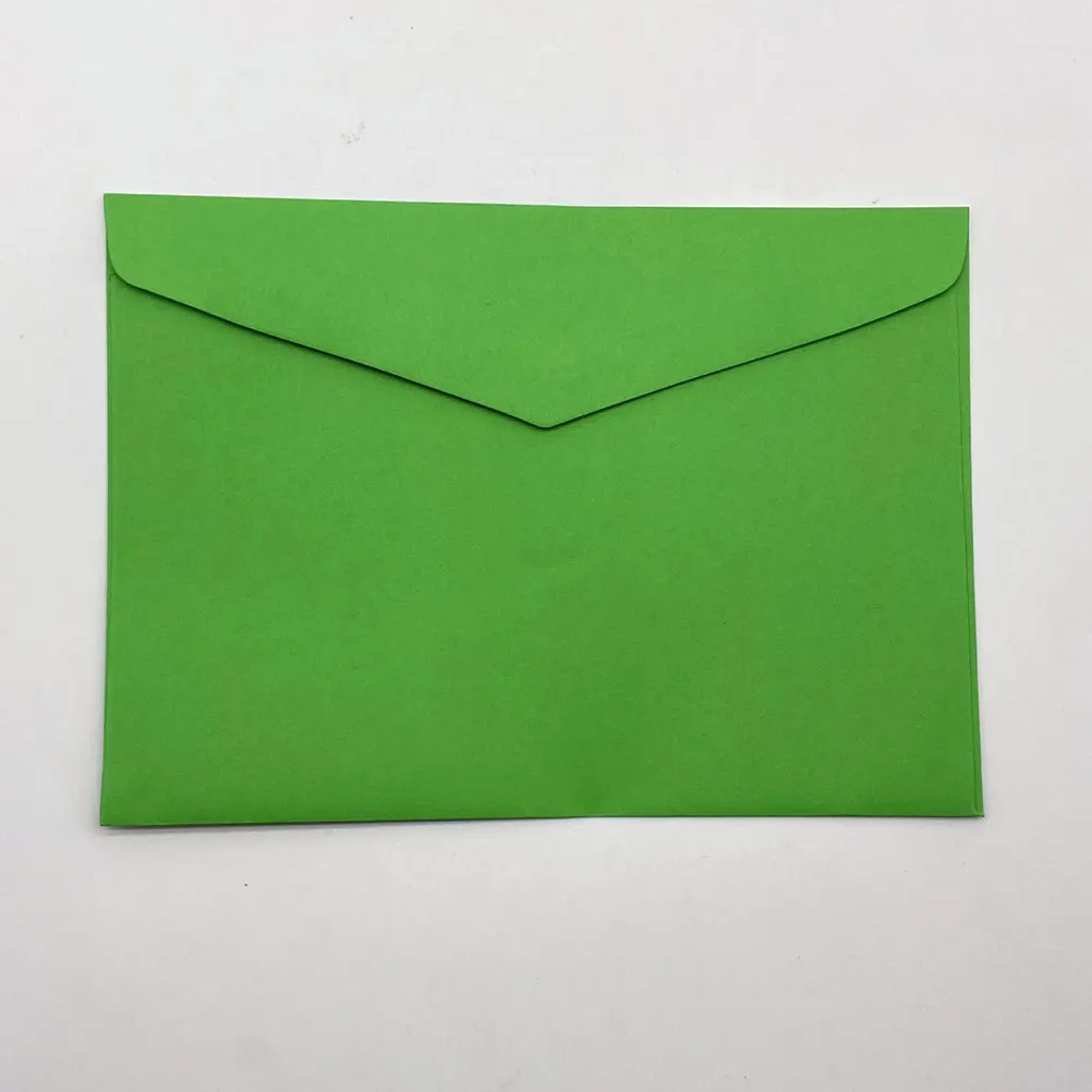 50 قطعة المغلفات الملونة فارغة النمط الغربي الذاتي الختم للدعوات بطاقات المعايدة رسائل الأعمال رسائل بريدية #3