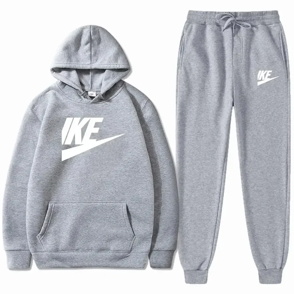 Men's Hooded Sweatshirt Pants 2 Sets of Suits, Cotton Casual Sportswear, Casual Sportswear, Men's Streetwear, Sports Training Sw